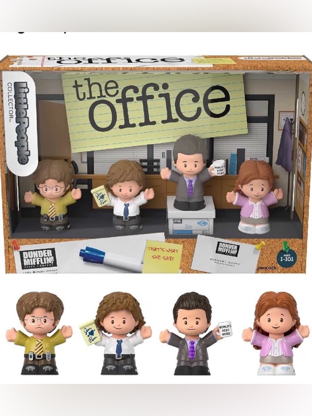Fisher Price The Office Collectible Figure Set - Multi-Color Desk Display